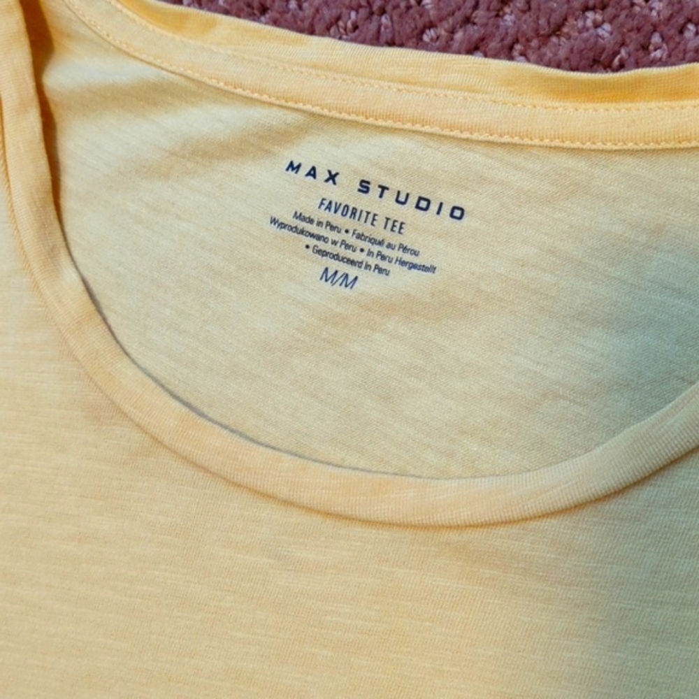 Max Studio cuff sleeve T-shirt - Picture 2 of 3